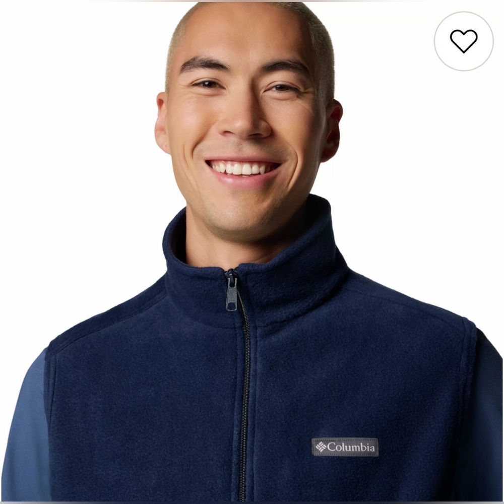 Men’s Columbia Steens Mountain™ Fleece Vest, Navy, Size Medium, New With Tags - Picture 8 of 17